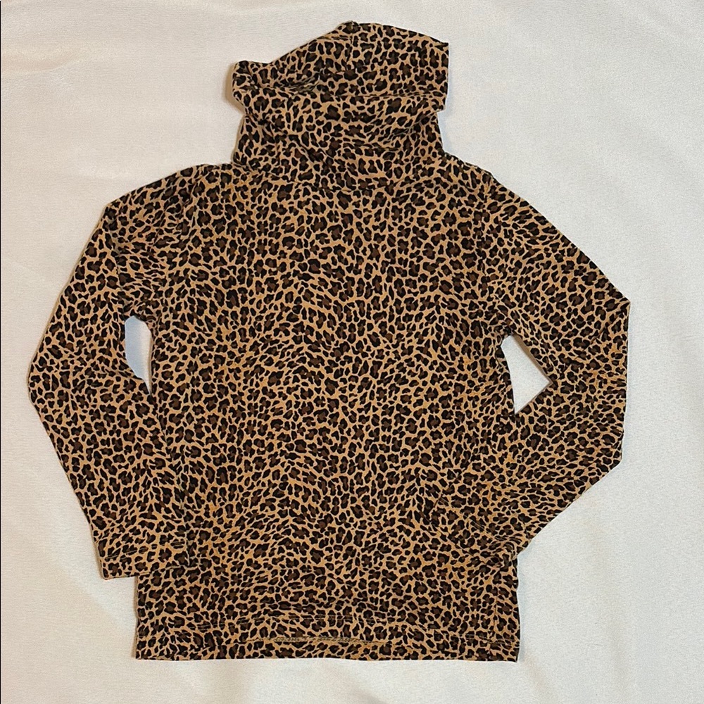 Crewcuts Leopard Print Long Sleeve Tissue Tee